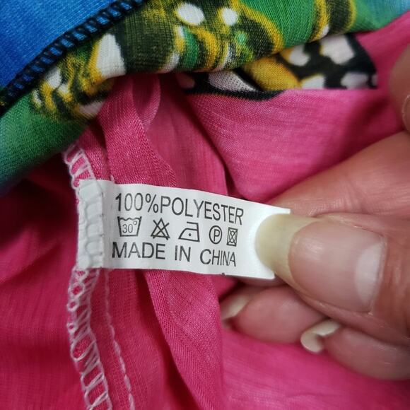 NWT Si Rou Smocked Pink Ombre Butterfly Mini Sundress Women's Size Medium - Picture 6 of 8